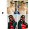 imageSOJOS Wrap Around Y2K Sunglasses for Women Men Shield Futuristic Frameless Sun Glasses SJ1198 with Black FrameGrey Garding Lens