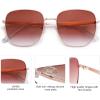 imageSOJOS Trendy Square Sunglasses for Women Men Retro Metal Frame Sun Glasses Classic Shades UV Protection SJ1206A