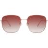 imageSOJOS Trendy Square Sunglasses for Women Men Retro Metal Frame Sun Glasses Classic Shades UV Protection SJ1206A