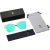imageSOJOS Cateye Sunglasses for Women Fashion Mirrored Lens Metal Frame SJ1086Green