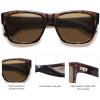 imageSOJOS Classic Square Polarized Sunglasses for Women Men Retro UV400 Sunnies SJ2280Brown PatternBrown