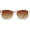 imageSOJOS Classic Square Polarized Sunglasses for Women Men Retro UV400 Sunnies SJ2280WhiteGradient Brown