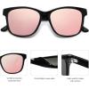 imageSOJOS Polairzed Sunglasses Womens Mens Trendy Square Shades SJ2203BlackPink