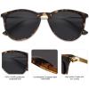 imageSOJOS Polarized Sunglasses for Women Men Round Classic Vintage Style TR90 SJ2091AmberGrey