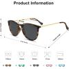 imageSOJOS Polarized Sunglasses for Women Men Round Classic Vintage Style TR90 SJ2091AmberGrey