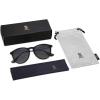 imageSOJOS Polarized Sunglasses for Women Men Round Classic Vintage Style TR90 SJ2091BlackGradient Grey