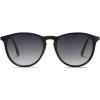 imageSOJOS Polarized Sunglasses for Women Men Round Classic Vintage Style TR90 SJ2091BlackGradient Grey