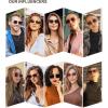 imageSOJOS Polarized Sunglasses for Womens MensRectangle Polygon Retro Vintage Shades Classic Vintage Shades SJ1168Purple