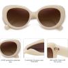 imageSOJOS Retro Cat Eye Polarized Sunglasses Womens Vintage Shades Trendy Designer Sun Glasses UV Protection SJ2261CreamBrown