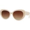 imageSOJOS Retro Cat Eye Polarized Sunglasses Womens Vintage Shades Trendy Designer Sun Glasses UV Protection SJ2261CreamBrown