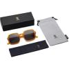 imageSOJOS Retro Square Polarized Sunglasses for Women Men Classic Trendy Sunnies SJ2226OrangeGrey