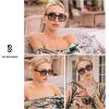 imageSOJOS Retro Square Polarized Sunglasses for Women Men Classic Trendy Sunnies SJ2226RedGrey