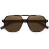 imageSOJOS Retro Trendy Aviator Polarized Sunglasses Men Women Vintage 70s Square Stylish Frame Sun Glasses SJ2283TortoiseBrown