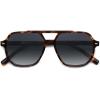 imageSOJOS Retro Trendy Aviator Polarized Sunglasses Men Women Vintage 70s Square Stylish Frame Sun Glasses SJ2283TortoiseGrey Grading