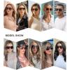 imageSOJOS Retro Trendy Aviator Polarized Sunglasses Men Women Vintage 70s Square Stylish Frame Sun Glasses SJ2283Yellow TortoiseBlue Grading