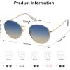 imageSOJOS Small Round Polarized Sunglasses for Women Men Classic Vintage Retro Shades UV400GoldBluebrown
