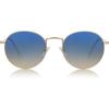 imageSOJOS Small Round Polarized Sunglasses for Women Men Classic Vintage Retro Shades UV400GoldBluebrown