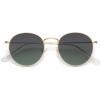 imageSOJOS Small Round Polarized Sunglasses for Women Men Classic Vintage Retro Shades UV400GoldGradient Green