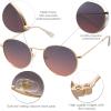 imageSOJOS Small Round Polarized Sunglasses for Women Men Classic Vintage Retro Shades UV400GoldGreypink