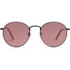 imageSOJOS Small Round Polarized Sunglasses for Women Men Classic Vintage Retro Shades UV400Shiny BlackLight Purplered