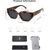 imageSOJOS Trendy Cute Cat Eye Polarized Sunglasses for Women Fashion Cateye Womens Sunnies SJ2237Bright Tortoise