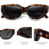 imageSOJOS Trendy Cute Cat Eye Polarized Sunglasses for Women Fashion Cateye Womens Sunnies SJ2237Bright Tortoise