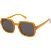 imageSOJOS Retro Square Polarized Sunglasses for Women Men Classic Trendy Sunnies SJ2226OrangeGrey