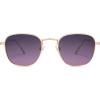 imageSOJOS Square Polarized Sunglasses for Men Women Classic Vintage Retro StyleGoldGreypink