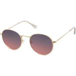 imageSOJOS Small Round Polarized Sunglasses for Women Men Classic Vintage Retro Shades UV400GoldGreypink