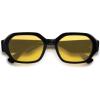 imageSOJOS Polarized Sunglasses For Women Retro Rectangle Womens Sun Glasses Trendy Narrow Square 90s Shades SJ2232BlackYellow