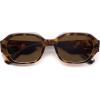 imageSOJOS Polarized Sunglasses For Women Retro Rectangle Womens Sun Glasses Trendy Narrow Square 90s Shades SJ2232LeopardBrown