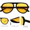 imageSOJOS Retro Aviator Sunglasses Womens Mens Vintage Plastic Frame Shades Lentes De Sol Para Mujer SJ2255Orange