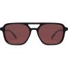 imageSOJOS Retro Aviator Sunglasses for Women MenTrendy Rectangle Womens Mens Shades Sun Glasses SJ2202Black FrameRed Lens