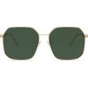 imageSOJOS Retro Square Polarized Sunglasses for Women Vintage Square Shades UV400 Large Metal Frame SJ1166ALight Gold