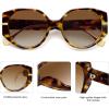 imageSOJOS Trendy Round Sunglasses For Womens Square Retro Women Cute UV400 Sun Glasses SJ2326TortoiseBrowing Grading
