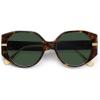 imageSOJOS Trendy Round Sunglasses For Womens Square Retro Women Cute UV400 Sun Glasses SJ2326TortoiseGreen