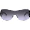 imageSOJOS Y2K Sunglasses Oversized Shield Rimless Wrap Around Sunnies OnePiece Lens SJ2278Blacksunmoon