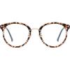imageSOJOS Retro Round TR90 Blue Light Reading Glasses Womens Mens Readers Computer Glasses Eyewear Frame SJ9001C1 Bright Leopard Frame