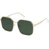 imageSOJOS Retro Square Polarized Sunglasses for Women Vintage Square Shades UV400 Large Metal Frame SJ1166ALight Gold