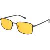 imageSOJOS Retro Vintage Rectangle Polarized Sunglasses Mens Womens Classic UV400 Metal Sunnies SJ1215BlackOrange