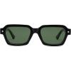 imageSOJOS Retro Trendy Polarized Sunglasses for Men Women Vintage Square Mens Shades SJ2397Black Frame Green Lens
