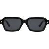 imageSOJOS Retro Trendy Polarized Sunglasses for Men Women Vintage Square Mens Shades SJ2397Black Frame Grey Lens