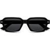 imageSOJOS Retro Trendy Polarized Sunglasses for Men Women Vintage Square Mens Shades SJ2397Black Frame Grey Lens