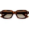 imageSOJOS Retro Trendy Polarized Sunglasses for Men Women Vintage Square Mens Shades SJ2397Tortoise Frame Brown Grading Lens