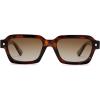 imageSOJOS Retro Trendy Polarized Sunglasses for Men Women Vintage Square Mens Shades SJ2397Tortoise Frame Brown Grading Lens