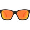imageSOJOS Ocean Collection Polarized Sunglasses Men Square Recycled Fishing Net frame EcoFriendly UV400 Shades Pacific OceanBlackOrange