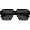 imageSOJOS Retro Polarized Hexagonal Aviator Sunglasses Womens Mens Trendy Rectangle UV400 Shades SJ2398BlackGrey