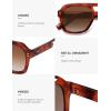 imageSOJOS Retro Trendy Polarized Aviator Sunglasses for Women Men Large Square Bold Pilot Shades SJ2385Caramel TortoiseBrown