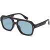imageSOJOS Retro Trendy Polarized Aviator Sunglasses for Women Men Large Square Bold Pilot Shades SJ2385GreyBlue