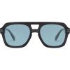 imageSOJOS Retro Trendy Polarized Aviator Sunglasses for Women Men Large Square Bold Pilot Shades SJ2385GreyBlue
